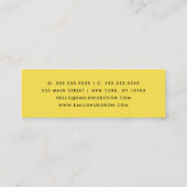 Muster von Pfoten, Hunde-Groomer, Hunde-Walker, Pe Mini Visitenkarte (Rückseite)