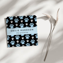 Muster von Pfoten, Hunde-Groomer, Hunde-Walker, Pe