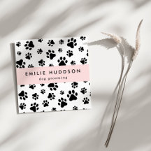 Muster von Pfoten, Hunde-Groomer, Hunde-Walker, Pe