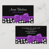 Muster von Pfoten, Hunde-Groomer, Hunde-Walker, Pe Visitenkarte (Vorne/Hinten)