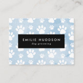 Muster von Pfoten, Hunde-Groomer, Hunde-Walker, Pe Visitenkarte (Vorderseite)