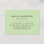 Muster von Pfoten, Hunde-Groomer, Hunde-Walker, Pe Visitenkarte (Rückseite)