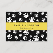 Muster von Pfoten, Hunde-Groomer, Hunde-Walker, Pe Visitenkarte (Vorderseite)