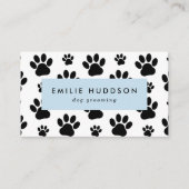 Muster von Pfoten, Hunde-Groomer, Hunde-Walker, Pe Visitenkarte (Vorderseite)