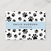 Muster von Pfoten, Hunde-Groomer, Hunde-Walker, Pe Visitenkarte (Vorderseite)