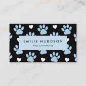 Muster von Pfoten, Hunde-Groomer, Hunde-Walker, Pe Visitenkarte (Vorderseite)