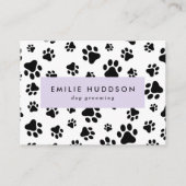 Muster von Pfoten, Hunde-Groomer, Hunde-Walker, Pe Visitenkarte (Vorderseite)