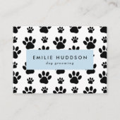 Muster von Pfoten, Hunde-Groomer, Hunde-Walker, Pe Visitenkarte (Vorderseite)