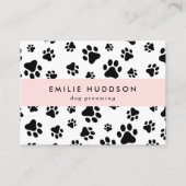 Muster von Pfoten, Hunde-Groomer, Hunde-Walker, Pe Visitenkarte (Vorderseite)
