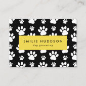 Muster von Pfoten, Hunde-Groomer, Hunde-Walker, Pe Visitenkarte (Vorderseite)