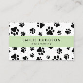 Muster von Pfoten, Hunde-Groomer, Hunde-Walker, Pe Visitenkarte (Vorderseite)