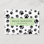 Muster von Pfoten, Hunde-Groomer, Hunde-Walker, Pe Visitenkarte (Vorderseite)