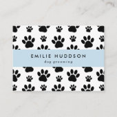 Muster von Pfoten, Hunde-Groomer, Hunde-Walker, Pe Visitenkarte (Vorderseite)