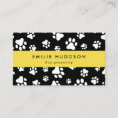Muster von Pfoten, Hunde-Groomer, Hunde-Walker, Pe Visitenkarte (Vorderseite)