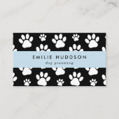 Muster von Pfoten, Hunde-Groomer, Hunde-Walker, Pe Visitenkarte (Vorderseite)