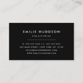 Muster von Pfoten, Hunde-Groomer, Hunde-Walker, Pe Visitenkarte (Rückseite)