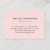 Muster von Pfoten, Hunde-Groomer, Hunde-Walker, Pe Visitenkarte (Rückseite)