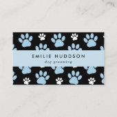 Muster von Pfoten, Hunde-Groomer, Hunde-Walker, Pe Visitenkarte (Vorderseite)