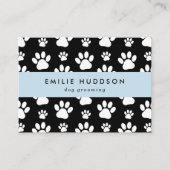 Muster von Pfoten, Hunde-Groomer, Hunde-Walker, Pe Visitenkarte (Vorderseite)