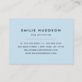 Muster von Pfoten, Hunde-Groomer, Hunde-Walker, Pe Visitenkarte (Rückseite)