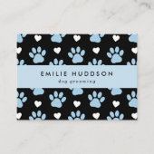 Muster von Pfoten, Hunde-Groomer, Hunde-Walker, Pe Visitenkarte (Vorderseite)