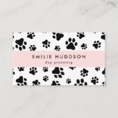Muster von Pfoten, Hunde-Groomer, Hunde-Walker, Pe Visitenkarte (Vorderseite)