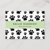 Muster von Pfoten, Hunde-Groomer, Hunde-Walker, Pe Visitenkarte (Vorderseite)