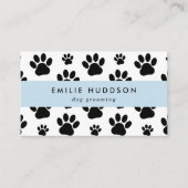 Muster von Pfoten, Hunde-Groomer, Hunde-Walker, Pe Visitenkarte (Vorderseite)