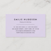 Muster von Pfoten, Hunde-Groomer, Hunde-Walker, Pe Visitenkarte (Rückseite)