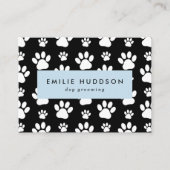 Muster von Pfoten, Hunde-Groomer, Hunde-Walker, Pe Visitenkarte (Vorderseite)