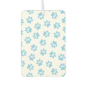 Muster von Pfoten, Hundeschäben, blaue Baby-Paws Autolufterfrischer (Vorderseite)