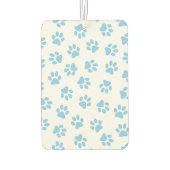 Muster von Pfoten, Hundeschäben, blaue Baby-Paws Autolufterfrischer (Rückseite)