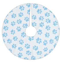 Muster von Pfoten, Hundeschäben, blaue Baby-Paws