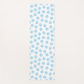 Muster von Pfoten, Hundeschäben, blaue Baby-Paws Yogamatte (Vorderseite)
