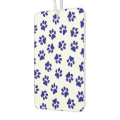 Muster von Pfoten, Hundeschäften, blaue Navy-Paws Autolufterfrischer (Links)