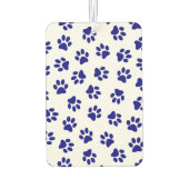 Muster von Pfoten, Hundeschäften, blaue Navy-Paws Autolufterfrischer (Rückseite)