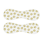 Muster von Pfoten, Hundeschäften, goldenen Pfoten Baseball (Paneele)