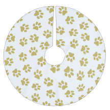 Muster von Pfoten, Hundeschäften, goldenen Pfoten