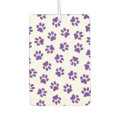 Muster von Pfoten, Hundeschäften, Lila Pfoten Autolufterfrischer (Vorderseite)
