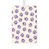 Muster von Pfoten, Hundeschäften, Lila Pfoten Autolufterfrischer (Rückseite)