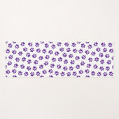 Muster von Pfoten, Hundeschäften, Lila Pfoten Yogamatte (Vorderseite (Horizontal))