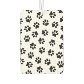 Muster von Pfoten, Hundeschäften, schwarzen Pfoten Autolufterfrischer (Rückseite)