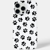 Muster von Pfoten, Hundeschäften, schwarzen Pfoten Case-Mate iPhone Hülle (Rückseite)