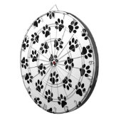 Muster von Pfoten, Hundeschäften, schwarzen Pfoten Dartscheibe (Vorderseite rechts)