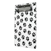 Muster von Pfoten, Hundeschäften, schwarzen Pfoten Mini Klemmbrett (Gewinkelt2)