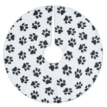 Muster von Pfoten, Hundeschäften, schwarzen Pfoten