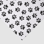Muster von Pfoten, Hundeschäften, schwarzen Pfoten Seidenpapier (Ausschnitt)