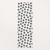 Muster von Pfoten, Hundeschäften, schwarzen Pfoten Yogamatte (Vorderseite)