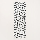 Muster von Pfoten, Hundeschäften, schwarzen Pfoten Yogamatte (Rückseite)