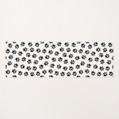 Muster von Pfoten, Hundeschäften, schwarzen Pfoten Yogamatte (Vorderseite (Horizontal))